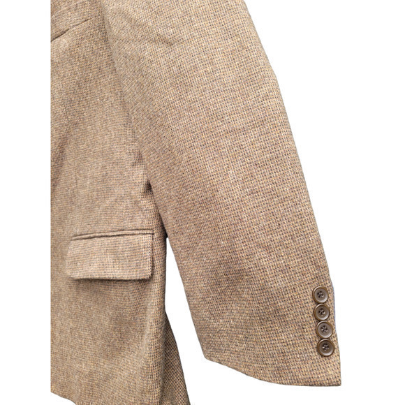 Men's Chereskin Brown Camel Hair Blend 2 Button Blazer Jacket Made in Italy - Picture 7 of 11